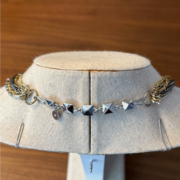 Stella & Dot Versatile Silver and Gold Multi-Strand Necklace - Picture 2 of 2